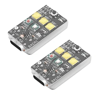 Image of HeiyRC 2PCS Drone Strobe Night Light,FAA Flight Anti Collision Rechargable Mini Led Lighting Lamp for DJI Air 3S 4K Avata 2 Neo Mavic 3 Pro 4 2S SE Accessory