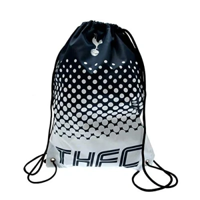 Image of Tottenham Hotspur F.C. Official Spurs Football Club Gym School Bag Fade Design, 44 x 33cm, Navy/White