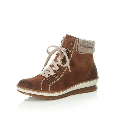 Image of Rieker Z8610, Women’s Ankle Boots, Brown (Reh/Wood 24), 3.5 UK (36 EU)