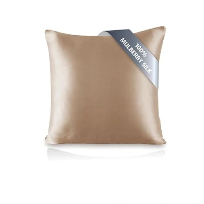 Image of townssilk Silk Pillowcase 100% 19 mm Pure Mulberry Silk, Double Sided for Hair Skin Health, Hidden Zip, 600 Thread Count, 1 Piece, 60 x cm, Light Bronze