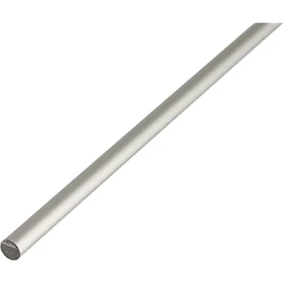 Image of ALBERTS 473327 Round Bar Aluminium 1000 x 6 mm, Anodised Silver Colour, Ø mm