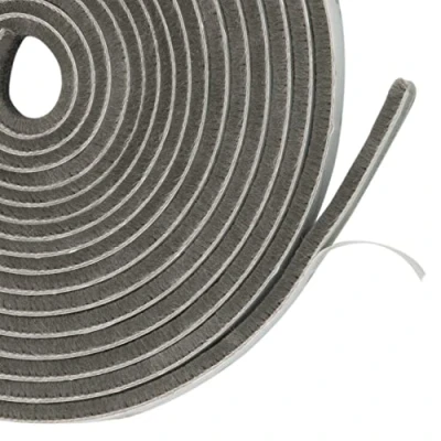 Image of Tanness 5M Adhesive Brush Draught Excluder, Weather Strip Draft Excluder for Windows, Doors, Window Insulation Door Sealing Strip, Front Door(Grey)