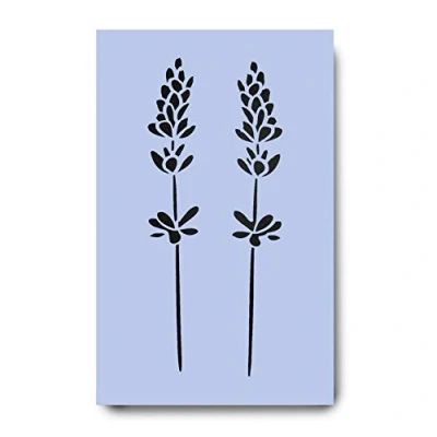 Image of Dovetails Vintage Lavender Stencil 189 x 297 mm (Image Size approx 255 159 mm)