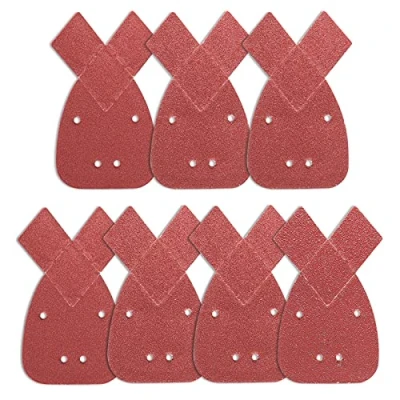 Image of 70Pcs Black Decker Mouse Sander Pads, Palm Detail Pads for Sander, Sanding Sheets 10 x 60 80 120 180 240 320 400 Grits to Fit and
