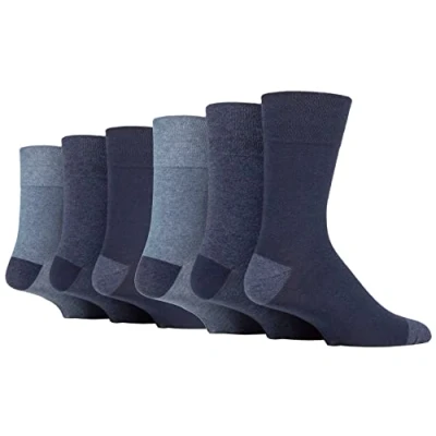Image of 6 Pairs Gentle Grip Socks size UK 611 (6 x RJ609)