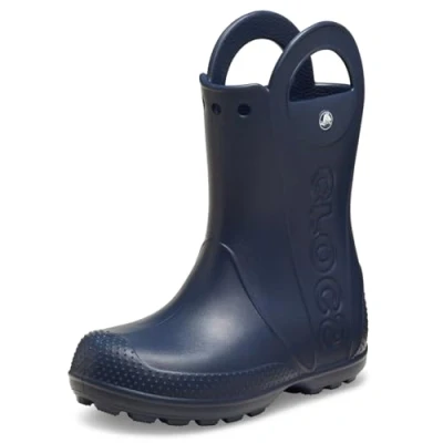 Image of Crocs Boy&#039;s Unisex Kids Handle It Rain Boot T Ankle, Navy, 5 UK Child
