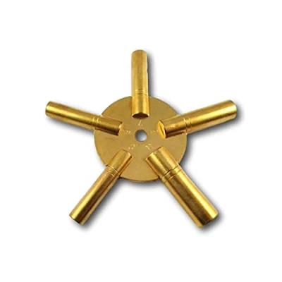 Image of Star Key Uneven, Numbers Wind Up Watch Clock