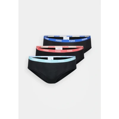 Image of Puma Hipster 3 PACK Briefs, Women&#039;s, Size: XL, Black combo