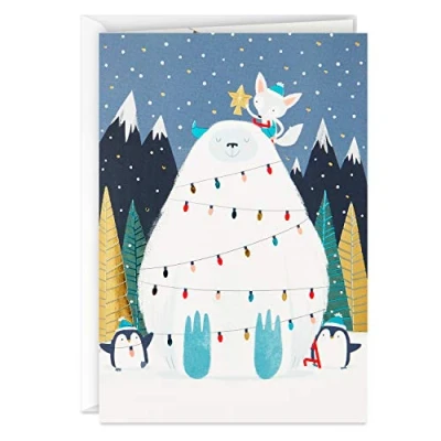 Image of Hallmark UNICEF Boxed Christmas Cards, Yeti (12 Cards and 13 Envelopes)