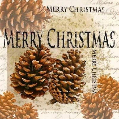 Image of Ambiente Christmas Napkin 33cm Cones (33305020)