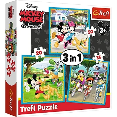 Image of Trefl 34846 Disney from 20 to 50 pieces 3 sets for children years old Puzzle, Mickey Mouse with Friends and