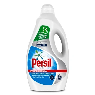 Image of Persil Pro Formula Professional Laundry Detergent Non Bio, Dermatologically Tested, Ideal for Sensitive Skin, a Cool Program, 5 Litres