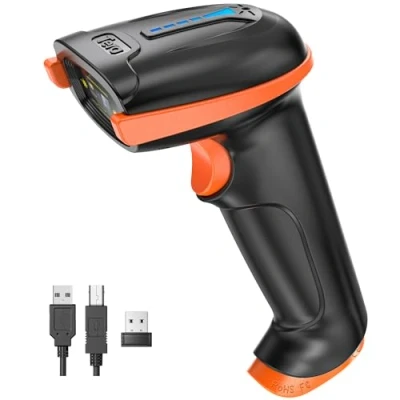 Image of Tera Barcode Scanner Wireless with Battery Level Indicator Rechargeable 1D Laser Reader 2000mAh Battery, Design Patent: EU008489413, 5100