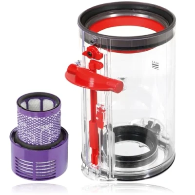 Image of Spares2go Dust Bin Container + Filter compatible with Dyson V10 SV12 SV27 Animal Absolute Total Clean Vacuum Cleaner