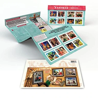Image of Official Royal Mail Aardman Classics Affixed Presentation Pack by Mail. Collectable Gift., Multi