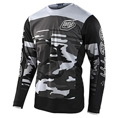 Image of Men&#039;s Cycling Jersey MTB Tops,MX Lightweight Materials,Breathable Material,Mountain Bike Long Sleeve Breathable Comfortable Soft Moisture Wicking (Color 01,M)