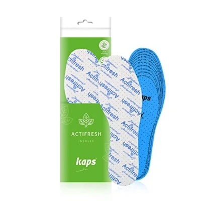 Image of Kaps Actifresh Hygienic Shoe Insoles with Antibacterial Technology by Sanitized, Made in Europe