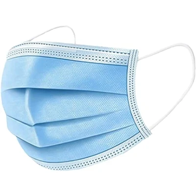 Image of REQUISITE NEEDS Face Mask Blue 3 ply Disposable for Adults, Breathable Coverings, Masks Breathable, Motorbike, Anti Haze Cover, Balaclavas Bandanas (BLUE)