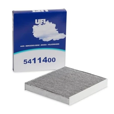 Image of 6Q0819653, 6Q0819653B, JZW819653A Pollen Filter UFI 54.114.00 Activated Carbon 248mm 216mm 32mm VOLKSWAGEN: Polo V Hatchback, IV Hatchback
