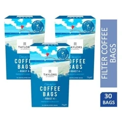 Image of Taylors of Harrogate Decaffé Coffee Bags, Roast 4, 10 Enveloped Bags (Pack 1)