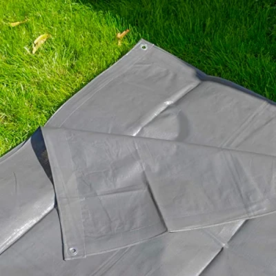 Image of heavy duty tough quality waterproof tarpaulin/ground sheet/cover up/tarp (3m x4m)