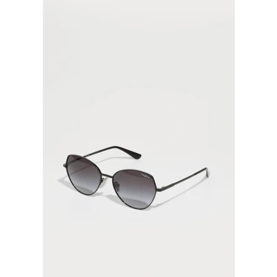 Image of VOGUE EYEWEAR Woman VO4330S 352/8G Sunglasses Metal Black Grey Geometric Normal Shaded
