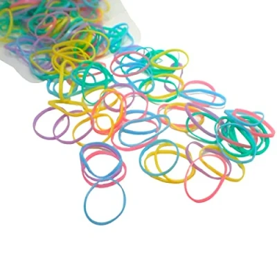 Image of Topkids Accessories 500pcs Mini Hair Bands Elastic Rubber Tiny Band Braiding Braids Braid Plaits For Kids, Girls, Women, Baby, Toddler (Pastel Tones)