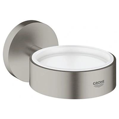 Image of GROHE Essentials New Glass/Soap Dish Holder Supersteel 40369DC1