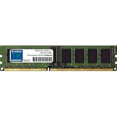 Image of 4GB DDR3 1066MHz PC3 8500 240 PIN DIMM MEMORY RAM COMPATIBLE WITH PC DESKTOPS/MOTHERBOARDS