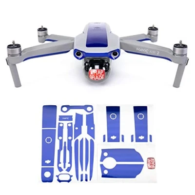 Image of Wrapgrade Skin compatible with DJI Mavic Air 2 Accent Color B (STRATOSPHERE BLUE)