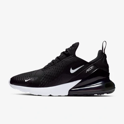 Image of Nike Sportswear AIR MAX 270 Trainers, Men&#039;s, Size: 9, Black/anthracite/white/solar red Synthetics/textile