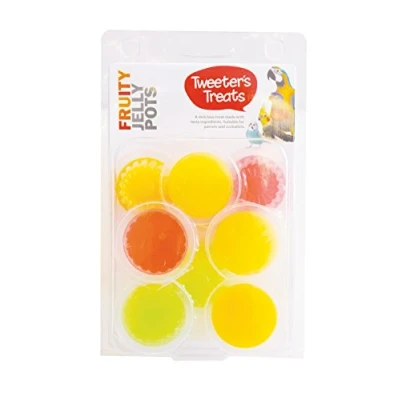 Image of Tweeter&#039;s Treats Jelly Pots Fruity Flavours 8pc