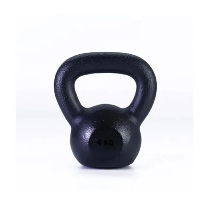 Image of Vinyl Kettle bell Weight Set Exercise Home Gym Fitness Workout 4 20kg &amp; Cast Iron bells Correct Shape And Size (Black (Cast IRON), KG)