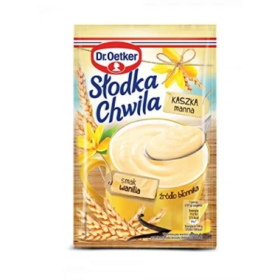 Image of Dr.Oetker Slodka Chwila Sweet Treat Semolina Dessert Vanilla 5X 49G