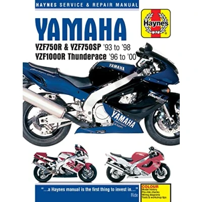 Image of Yamaha YZF750R &amp; YZF1000R Thunderace (93 00) Haynes Repair Manual (Paperback)