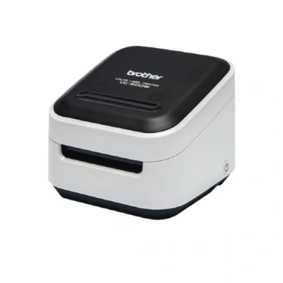Image of Brother VC 500W Label Maker, Full Colour Labeller Photo Printer, Wireless, Desktop, ZINK (Zero Ink) Printing Technology, White