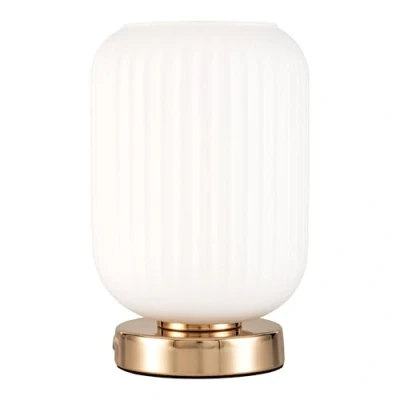 Image of Pauleen Noble Purity table lamp with white glass