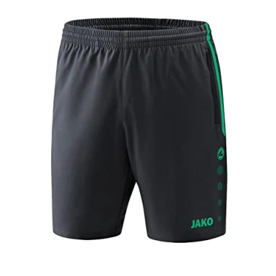 Image of Jako Men&#039;s Competition 2.0 Shorts, Multicolored (anthracite / turquoise), XL EU, L UK