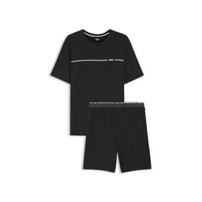 Image of BOSS Short SET Pyjamas, Men&#039;s, Size: Large, Dark grey
