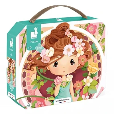 Image of Janod Mucha Inspired Puzzle 100 Piece Children’s Educational Game Develops Patience and Dexterity FSC Certified 6 Years +, J02578