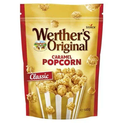 Image of Werther&#039;s Original Caramel Popcorn Classic Flavour, 140 g (Pack of 1)