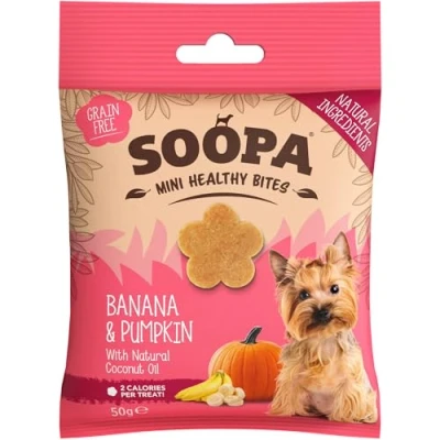 Image of Soopa MINI Healthy Bites (Banana &amp; Pumpkin) 50g