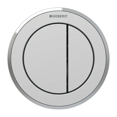 Image of Geberit Type 10 Pneumatic Dual Flush Button Furniture Actuator Matt Chrome (116.057.JQ.1)
