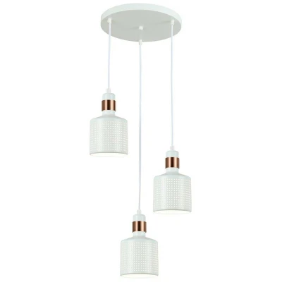 Image of Italux Lighting Modern Hanging Pendant White 3 Light, E27 ITLPND 2439 WH