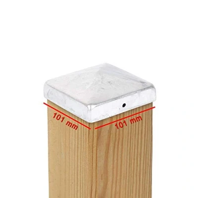 Image of Pyramid Post Caps 101 x mm Steel Hot Galvanised Pack of 5