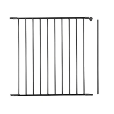 Image of Safetots Flex Metal Multi Panel Range, Extension Panel, Metal, Black, 72cm, for Range of Play Pens, Safety Barriers and Room Dividers