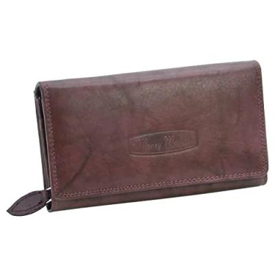 Image of Money Maker Women&#039;s Leather Wallet Large Purse for Women with RFID Protection, Red