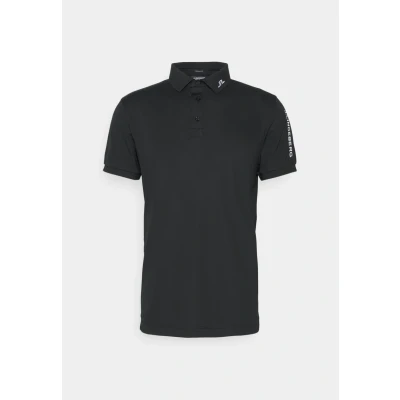 Image of J Lindeberg Mens Tour Tech Regular Fit Golf Polo Black XXL