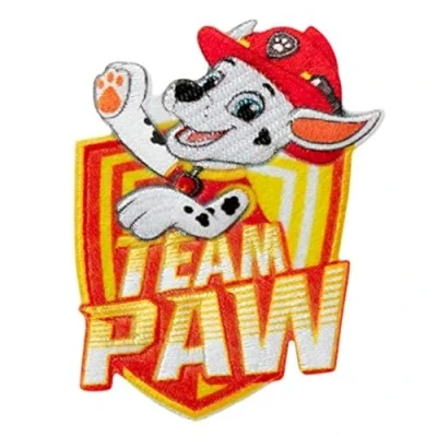 Image of Mono Quick Paw Patrol Appliques, Iron On Patch, Sew Chase Skye Marshall Rocky Team (18152 Team)