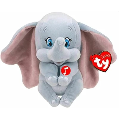 Image of Ty Dumbo Regular Size Licensed Disney Toys Beanie Baby Plush Collectible Cuddly Stuffed Teddy Soft &amp; Elephant Gifts